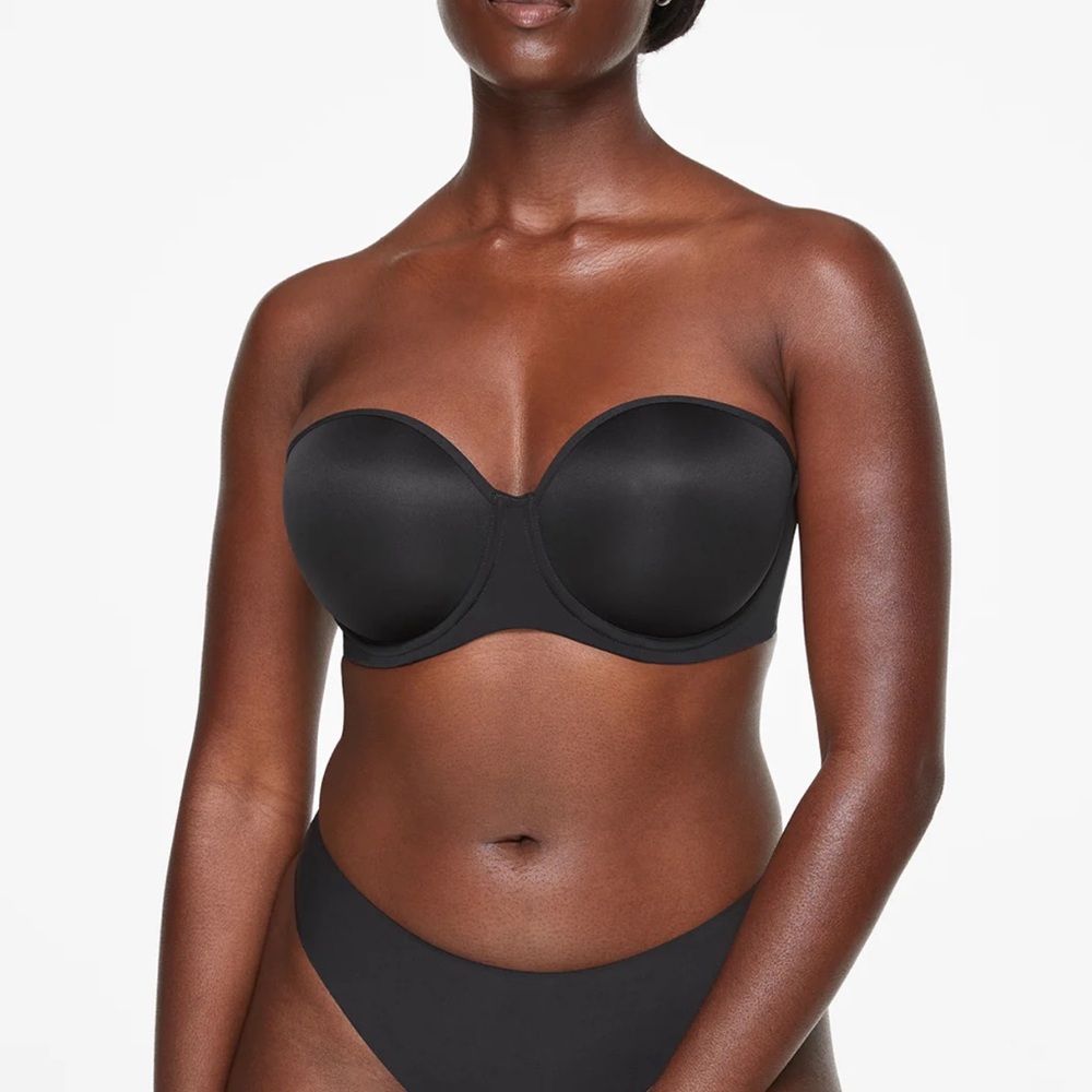 ThirdLove Black Convertible Strapless Bra with Seamless Finish